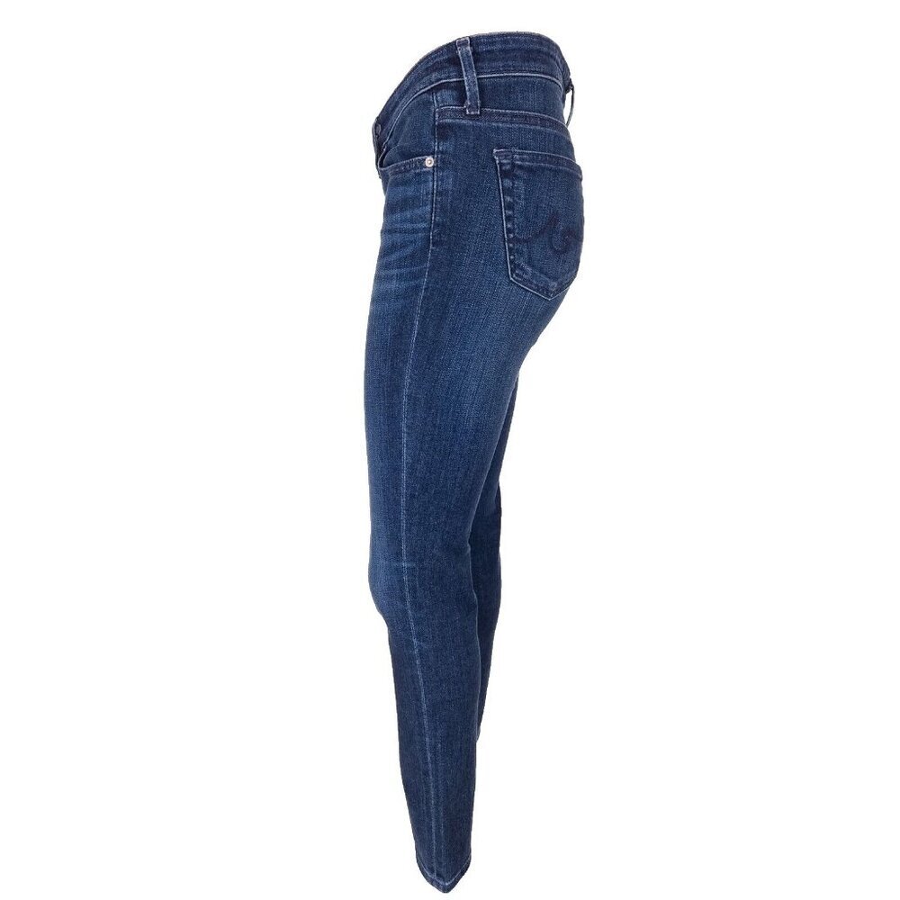 AG Adriano Goldschmied The Stevie Ankle Skinny Low-Rise Denim Jeans Size 25 Blue - Picture 4 of 10